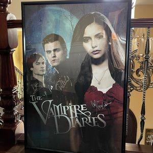 Vampire diaries signed poster